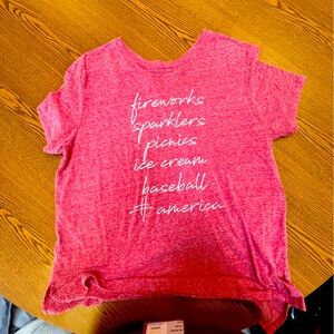 State of Mine red t-shirt